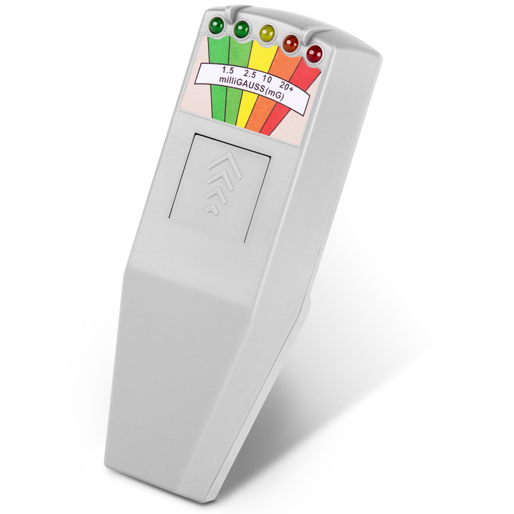 color tree Handheld LED EMF Magnetic Field Ghost Hunting Detector Electromagnetic Paranormal Equipment Tester 50Hz-20,000Hz White